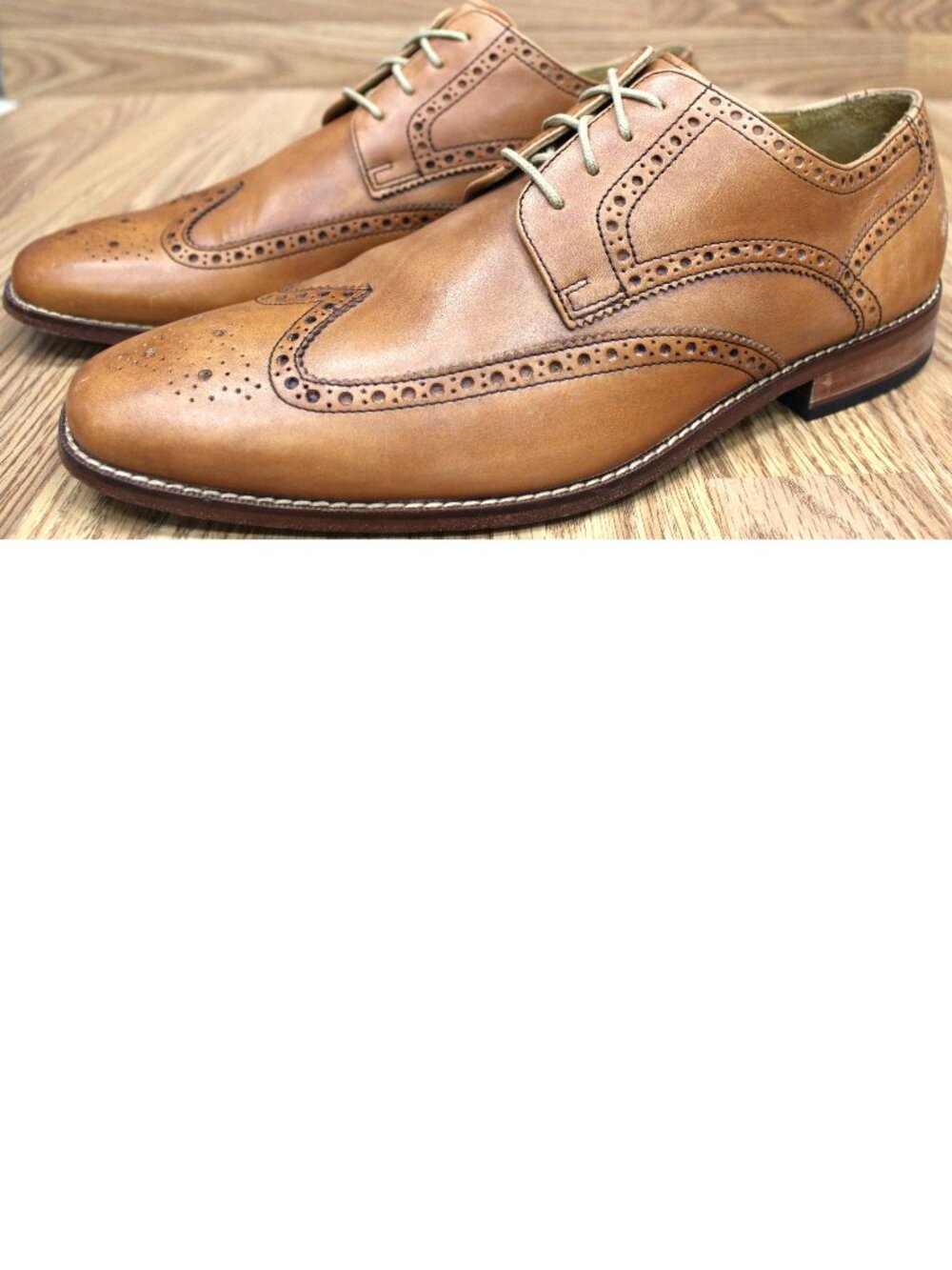 COLE HAAN AIR GERALDO CO9303 Mens LEATHER WINGTIPS BROWN Sz 12 M  Good condition